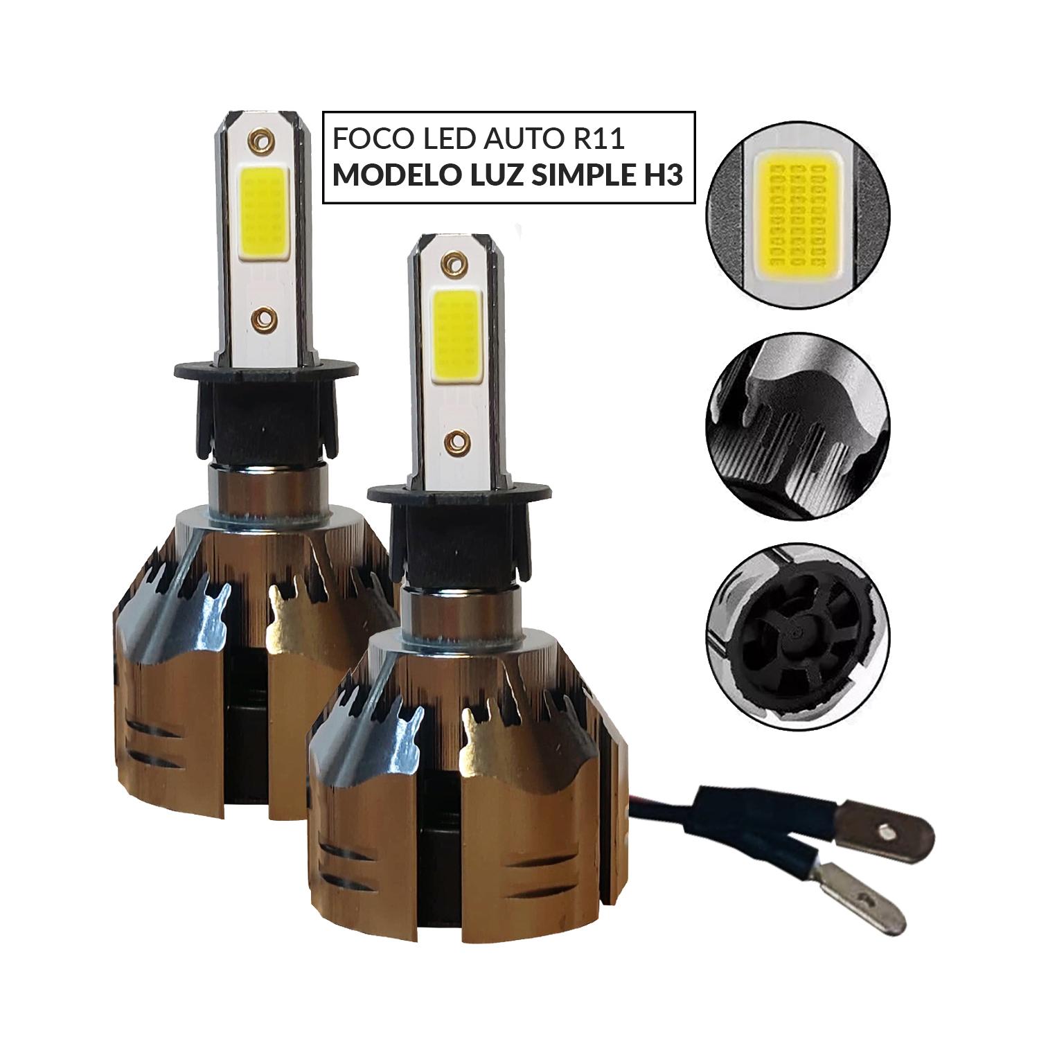 KIT TURBO LED CURSOR H4 H1 H3 H7 H11 H13 9005 9006 880 12000LM/ C6 H3 - 2