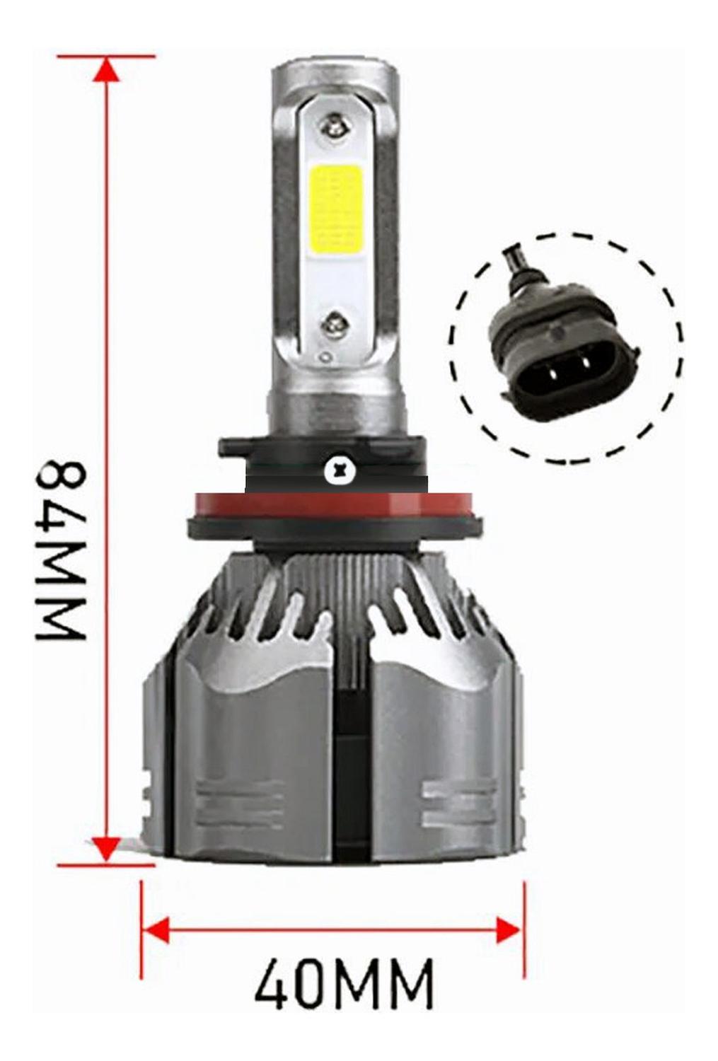 KIT TURBO LED CURSOR H4 H1 H3 H7 H11 H13 9005 9006 880 12000LM/ C6 9006 - 6