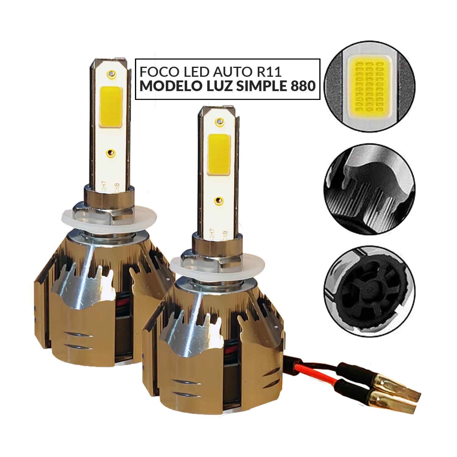 KIT TURBO LED CURSOR H4 H1 H3 H7 H11 H13 9005 9006 880 12000LM/ C6 880 - 2