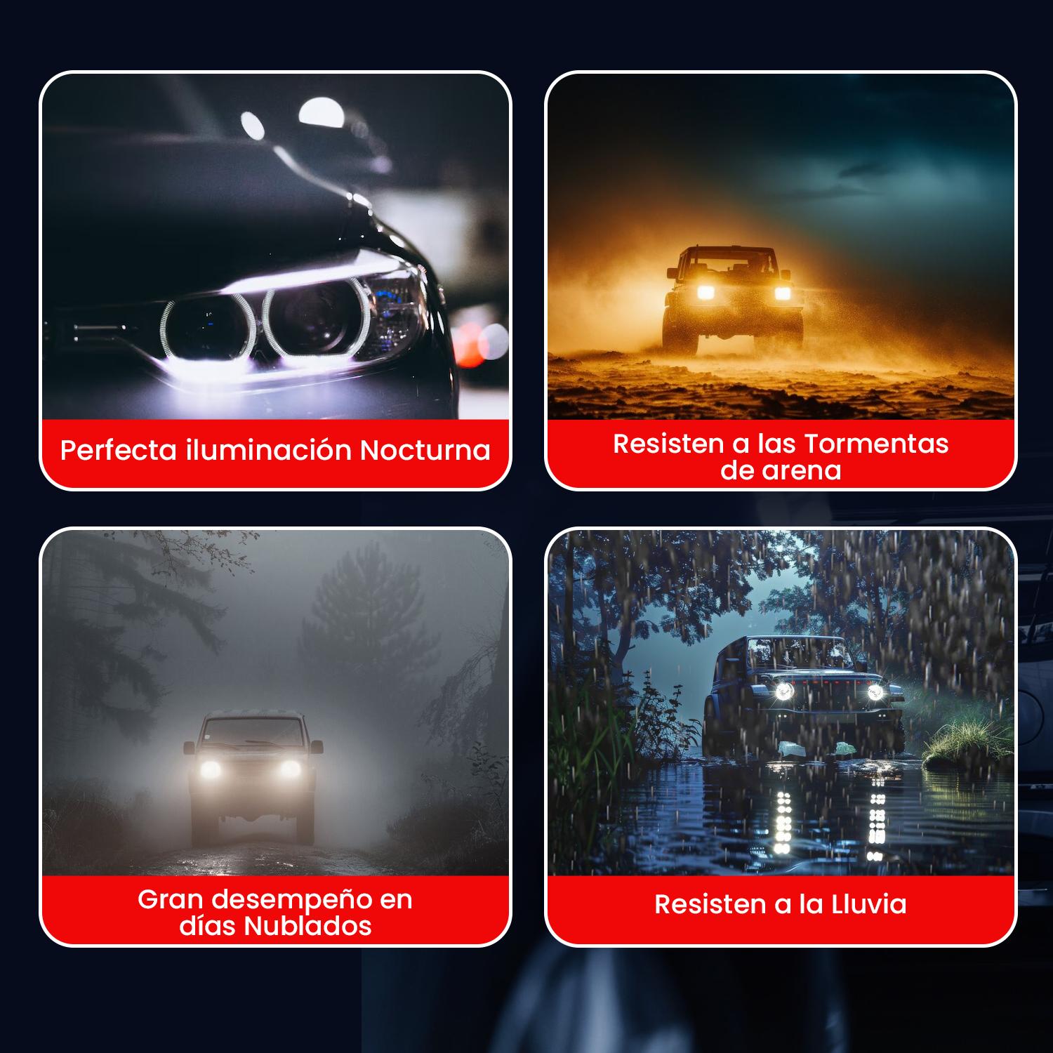 KIT TURBO LED CURSOR H4 H1 H3 H7 H11 H13 9005 9006 880 12000LM/ C6 880 - 9