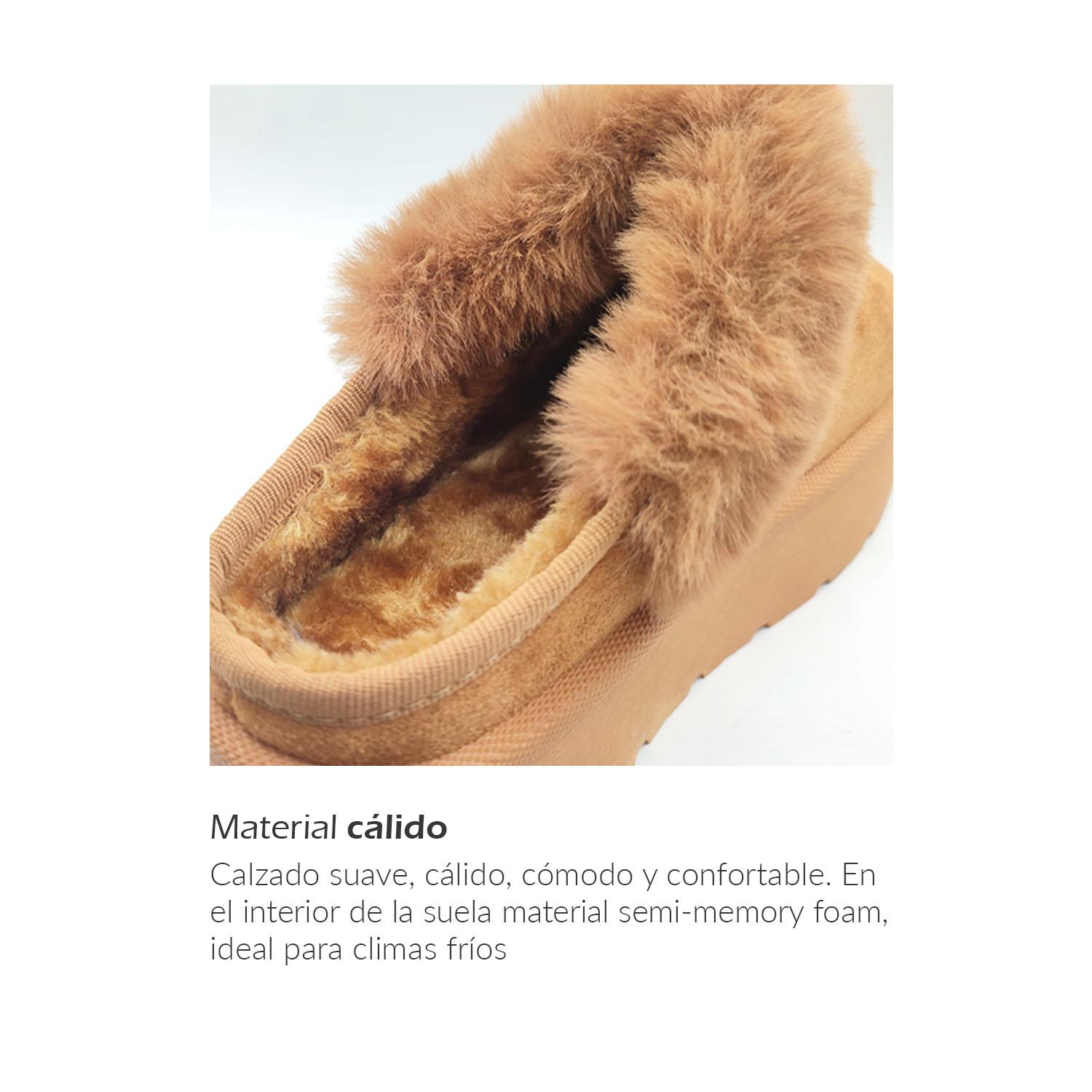 ZAPATILLA / ZAPATOS MUJER PANTUFLA LIVIANAS Y COMODAS BEIGE - 5