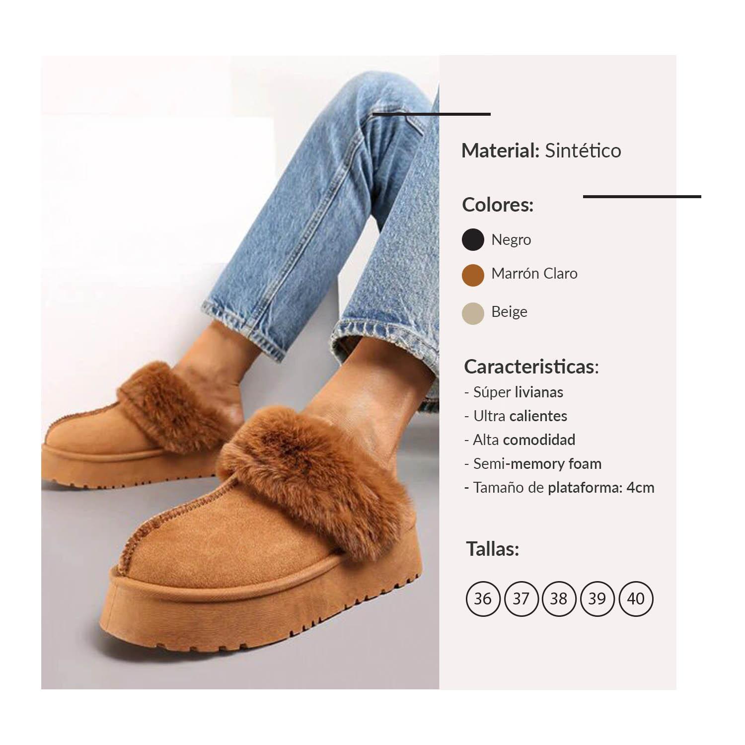 ZAPATILLA / ZAPATOS MUJER PANTUFLA LIVIANAS Y COMODAS BEIGE - 6