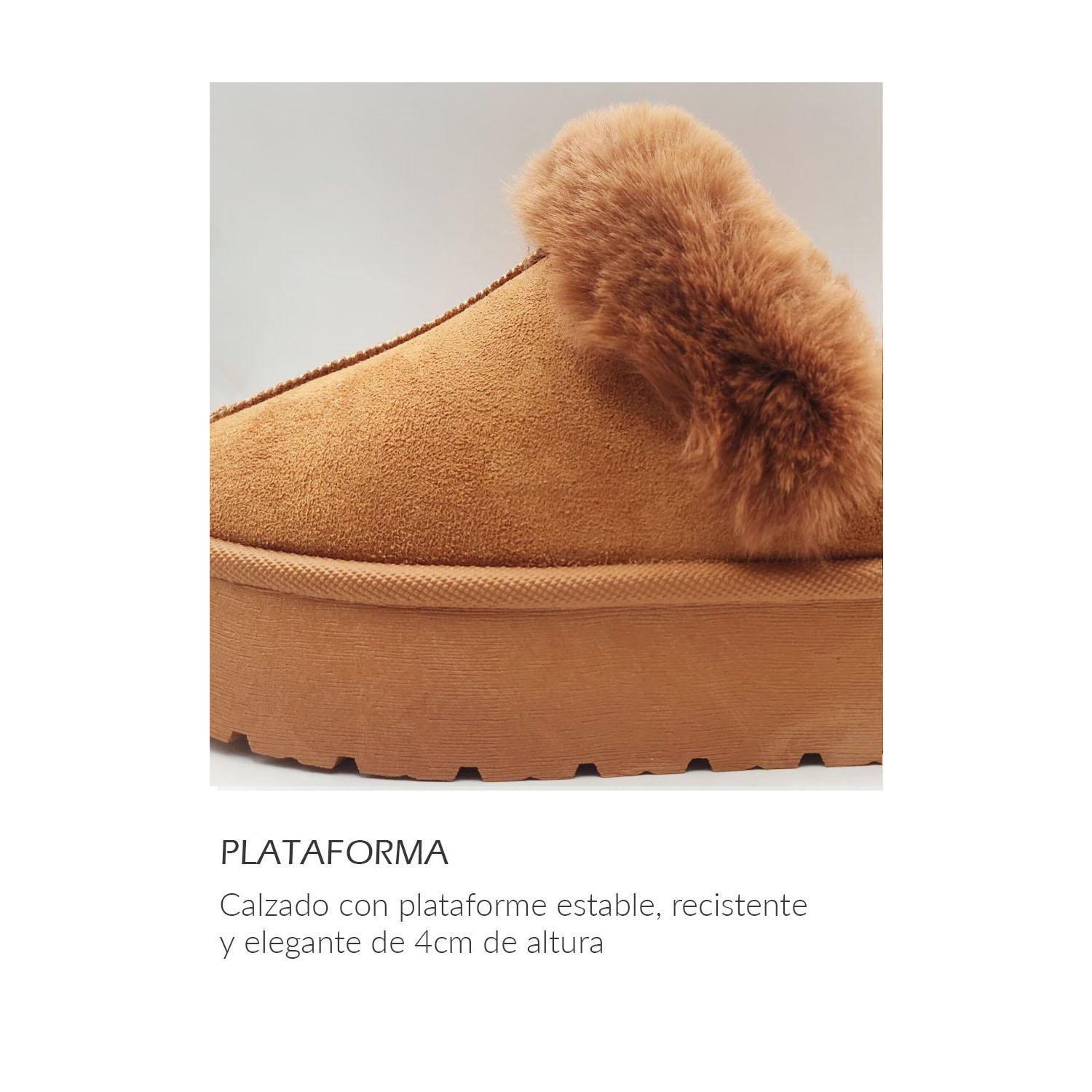 ZAPATILLA / ZAPATOS MUJER PANTUFLA LIVIANAS Y COMODAS CAMEL - 7