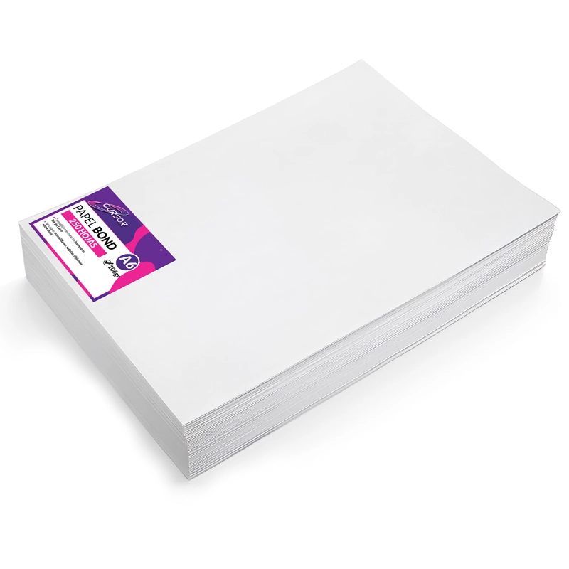 PAPEL BOND 106GR A6 250H AGENDAS DIARIOS NOTAS CURSOR - 1