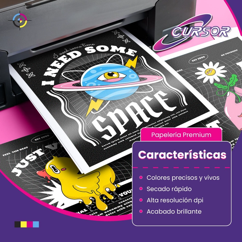 PAPEL FOTOGRÁFICO CURSOR A4 180 GRAMOS PACK 100 HOJAS - 6