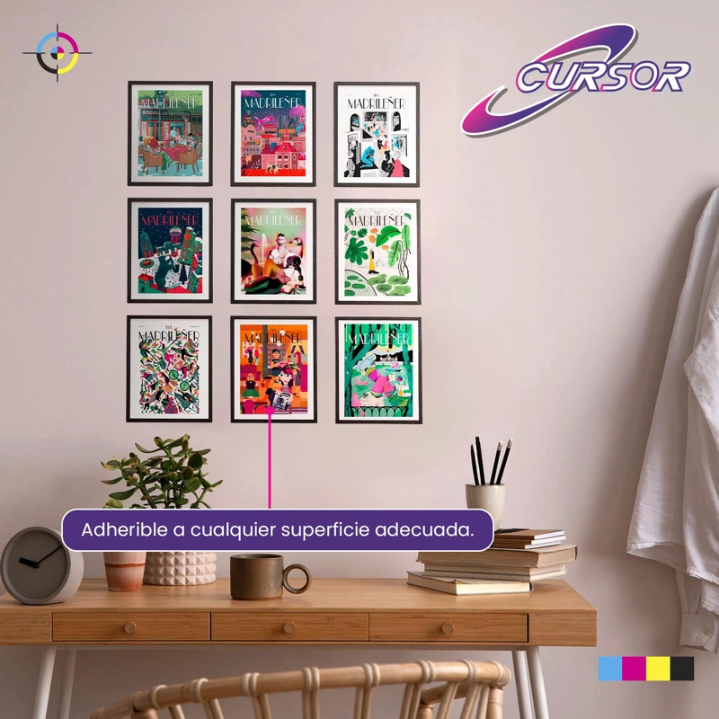 PAPEL FOTOGRAFICO ADHESIVO PREMIUM A4 115GR PACK 50 CURSOR - 8