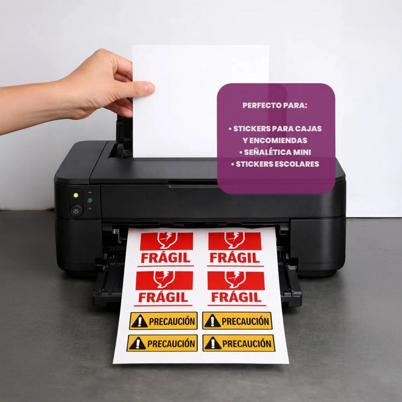 PAPEL ADHESIVO EXTRAFUERTE CURSOR GLOSSY BRILLANTE A4 135G 50HOJAS - 7