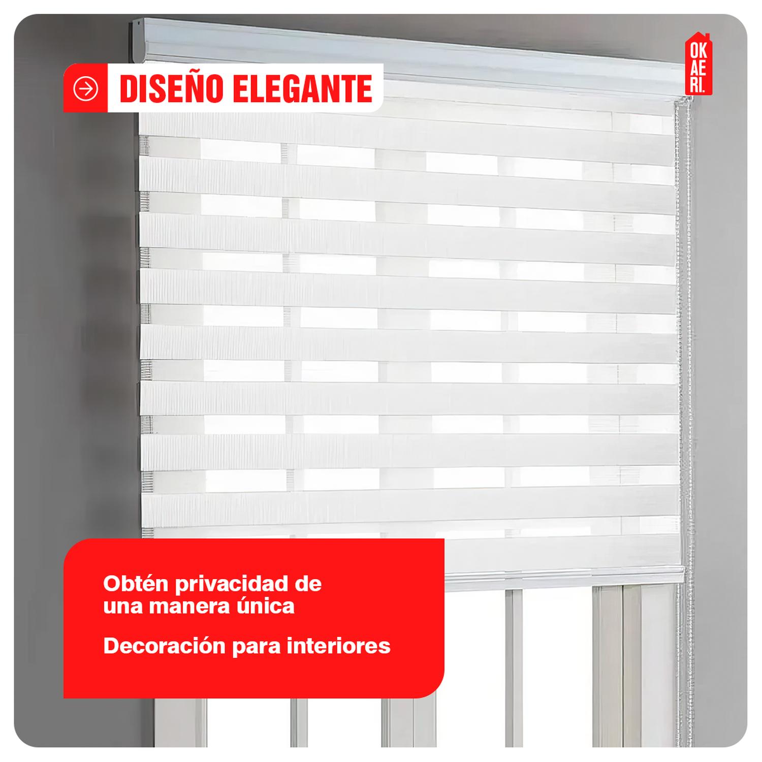 CORTINA ROLLER DUO ZEBRA DIA Y NOCHE 100X180CM - 4