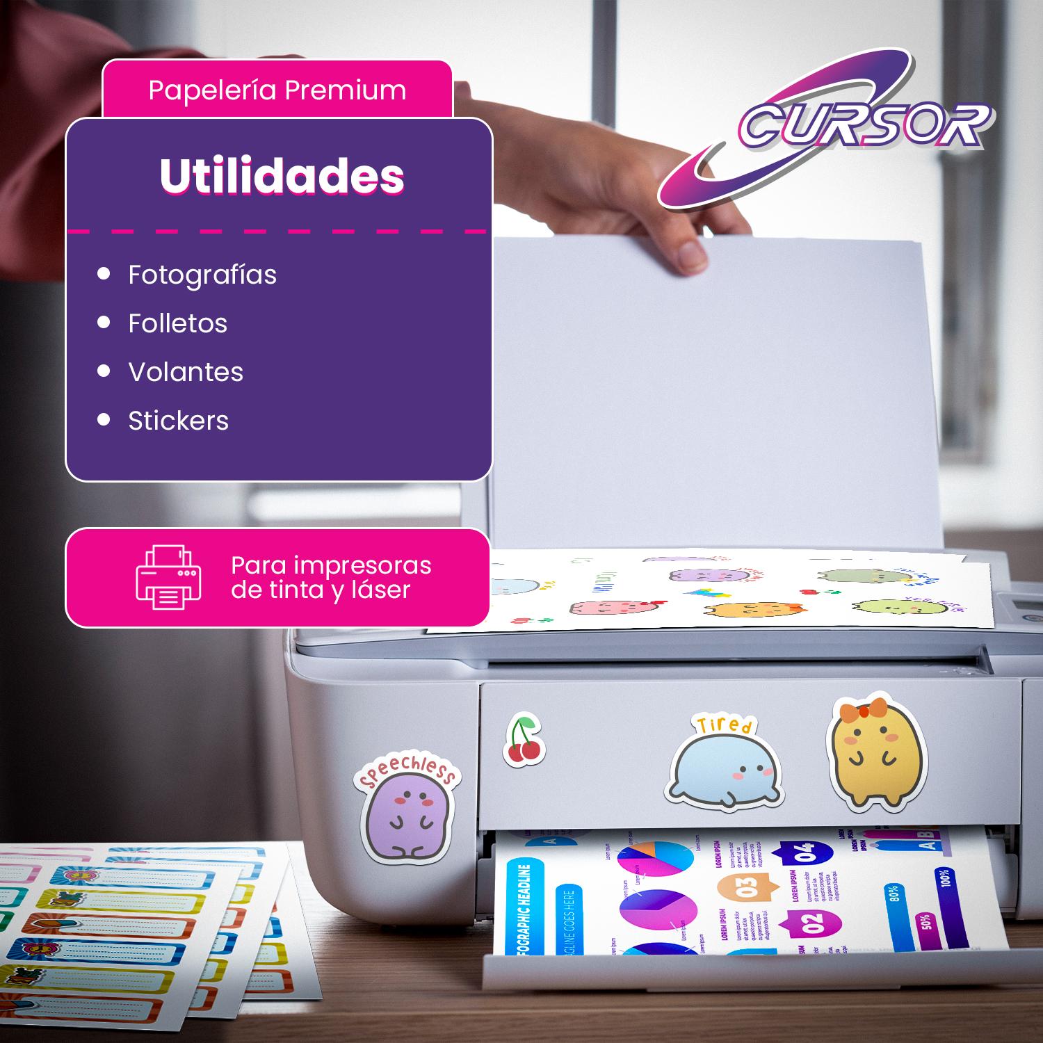 PAPEL FOTOGRÁFICO CURSOR ADHESIVO 115 GR A4 PACK DE 100 - 6