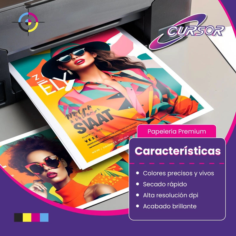 PAPEL FOTOGRAFICO GLOSSY/BRILLANTE A4 200GR 100HJS - 5