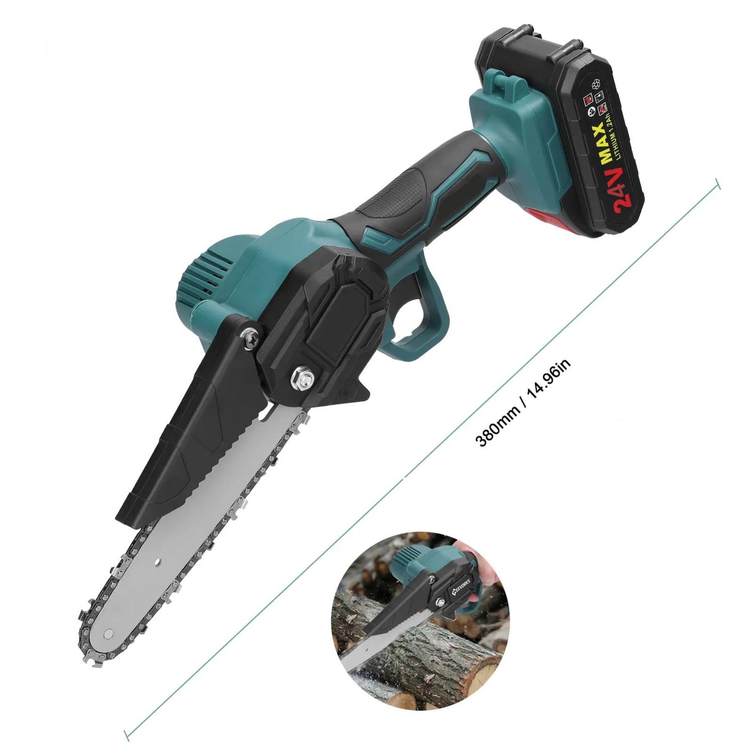 MOTOSIERRA INALÁMBRICA 4 PULGADAS BATERIA 2 EN 1 48V - 5