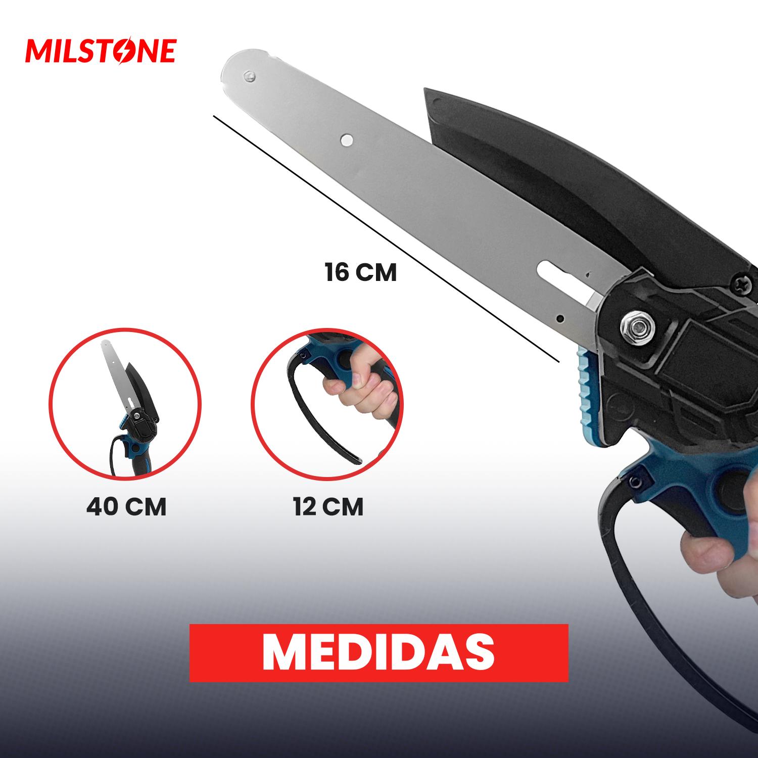 MOTOSIERRA INALÁMBRICA 4 PULGADAS BATERIA 2 EN 1 48V - 6