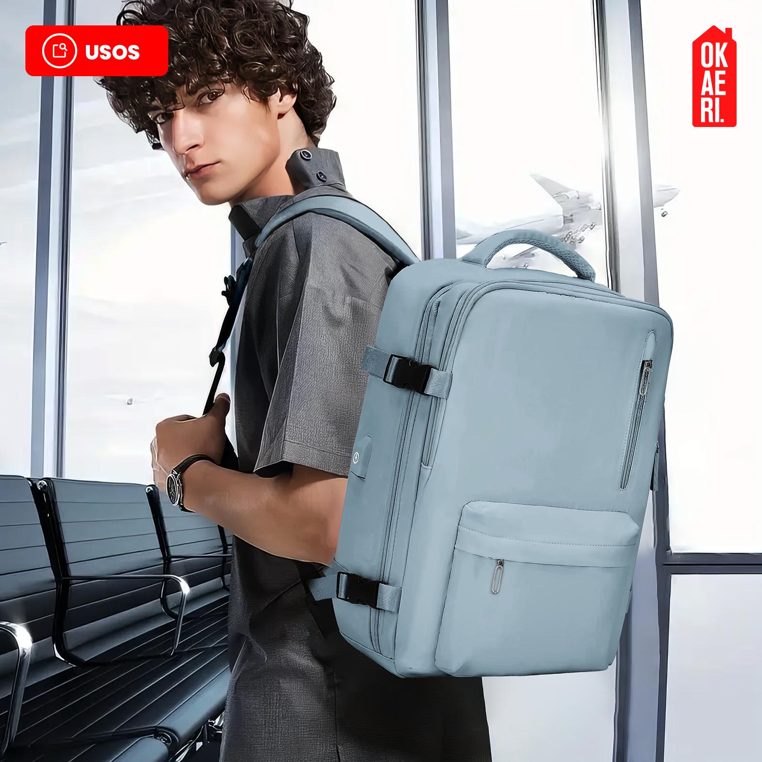 MOCHILA DE VIAJE IMPERMEABLE AVION APROBADO CAPACIDAD DE 40L TAMAÑO MEDIANA - 8