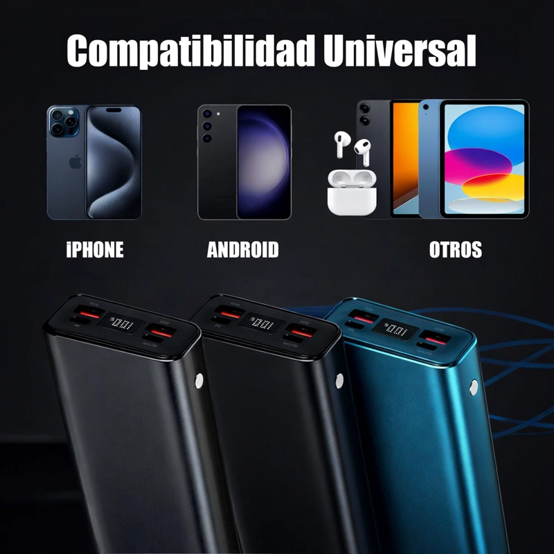 BATERIA EXTERNA POWER BANK CARGA RAPIDA 20.000MAH - 5