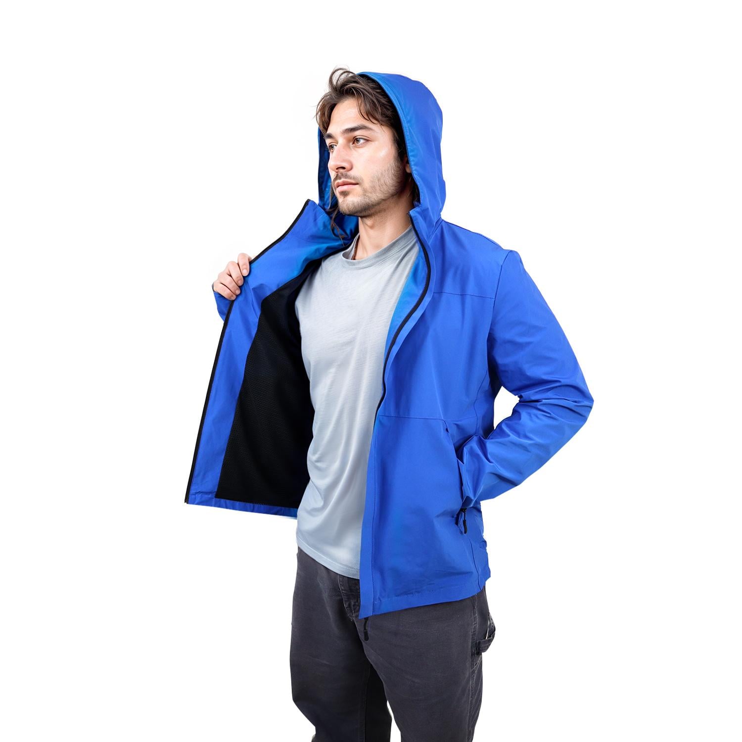 CHAQUETA CORTAVIENTO IMPERMEABLE OUTDOOR HOMBRE - 1
