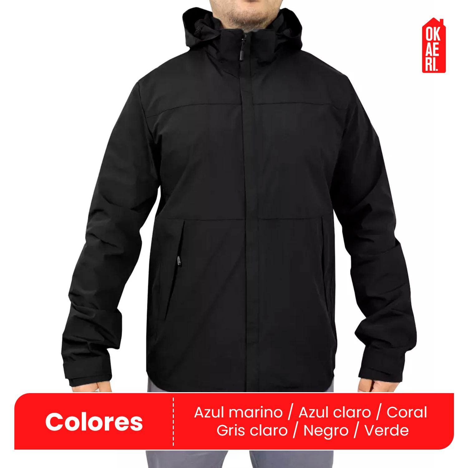 CHAQUETA CORTAVIENTO IMPERMEABLE OUTDOOR HOMBRE - 8