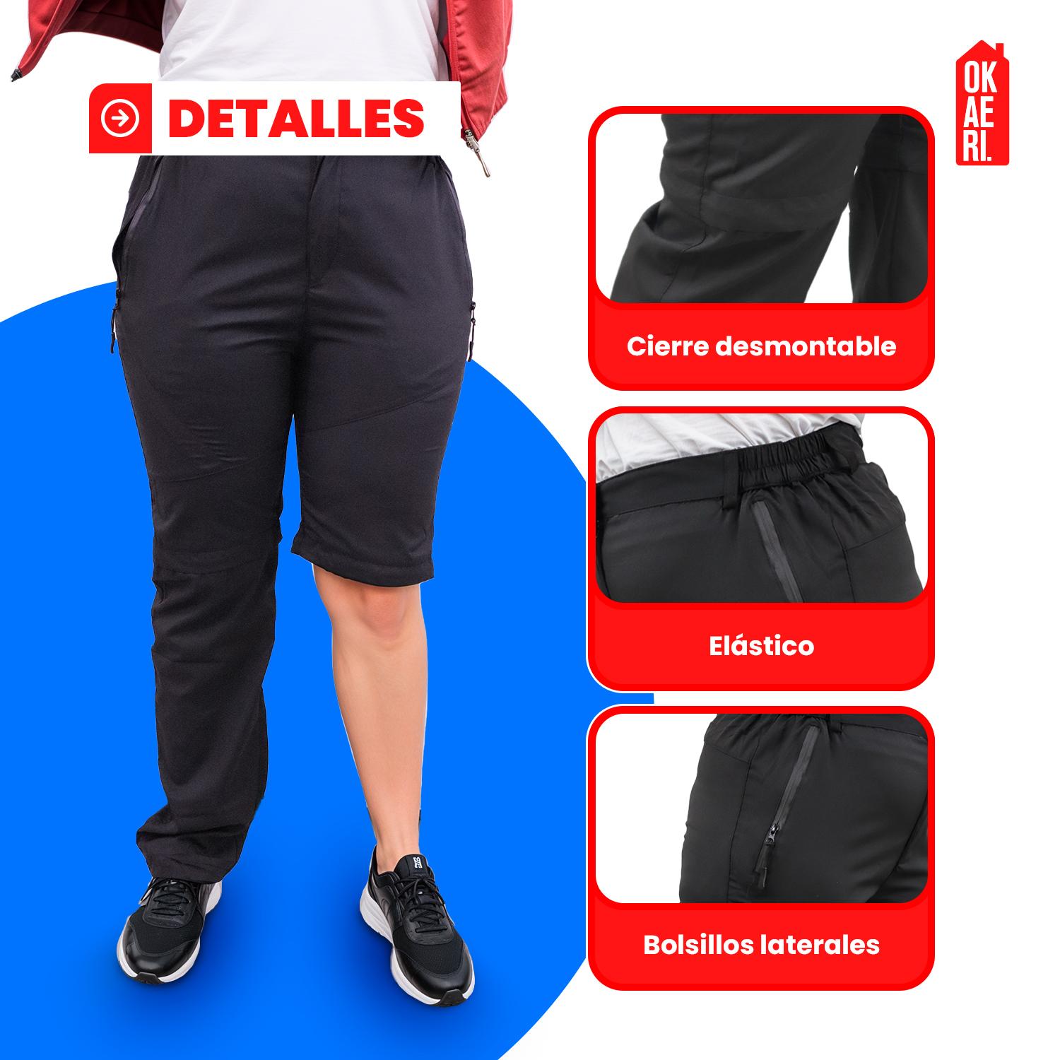 PANTALON TREKKING SECADO RAPIDO DESMONTABLE MUJER - 7