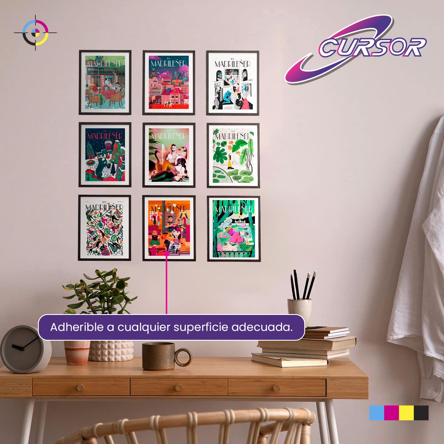 PAPEL GLOSSY ADHESIVO 135G A4 CURSOR PACK 300 HOJAS - 8