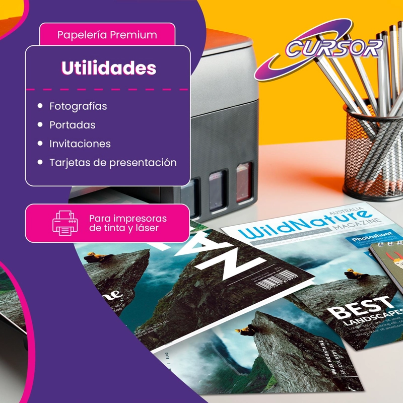 PAPEL FOTOGRAFICO GLOSSY BRILLANTE 115 GRS A4 100 HOJAS TAMAÑO A4 - 2