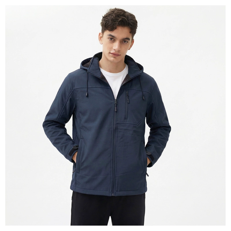 CHAQUETA SOFTSHELL TERMICO CON MICROPOLAR CORPORATIVO HOMBRE - 1