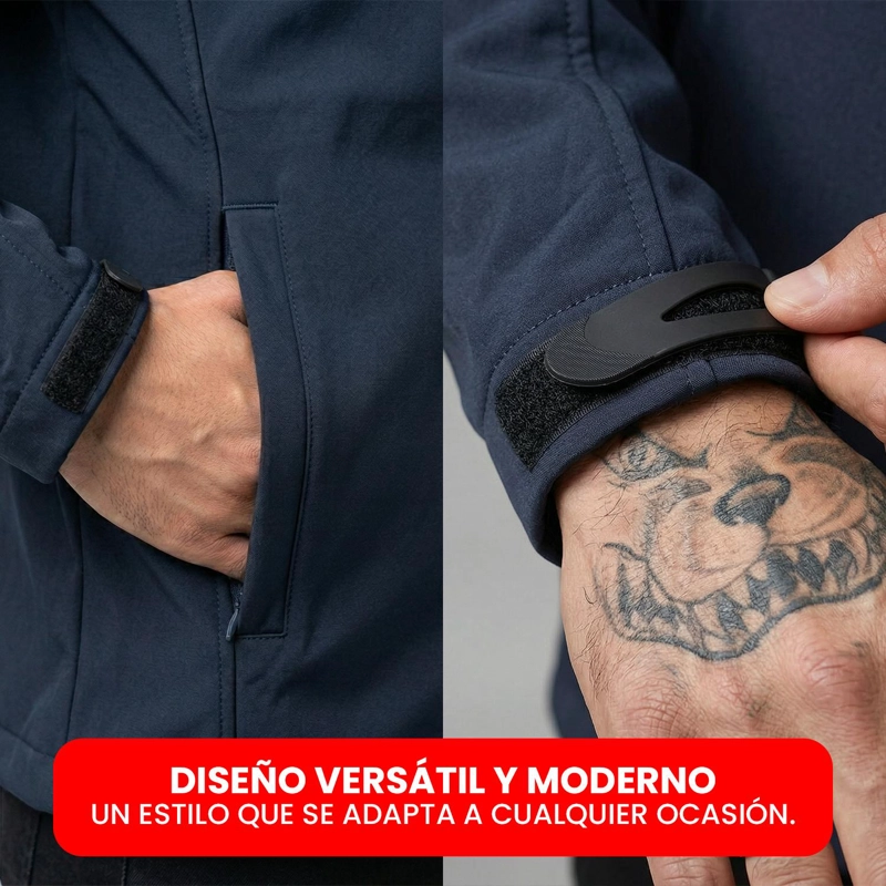 CHAQUETA SOFTSHELL TERMICO CON MICROPOLAR CORPORATIVO HOMBRE - 2