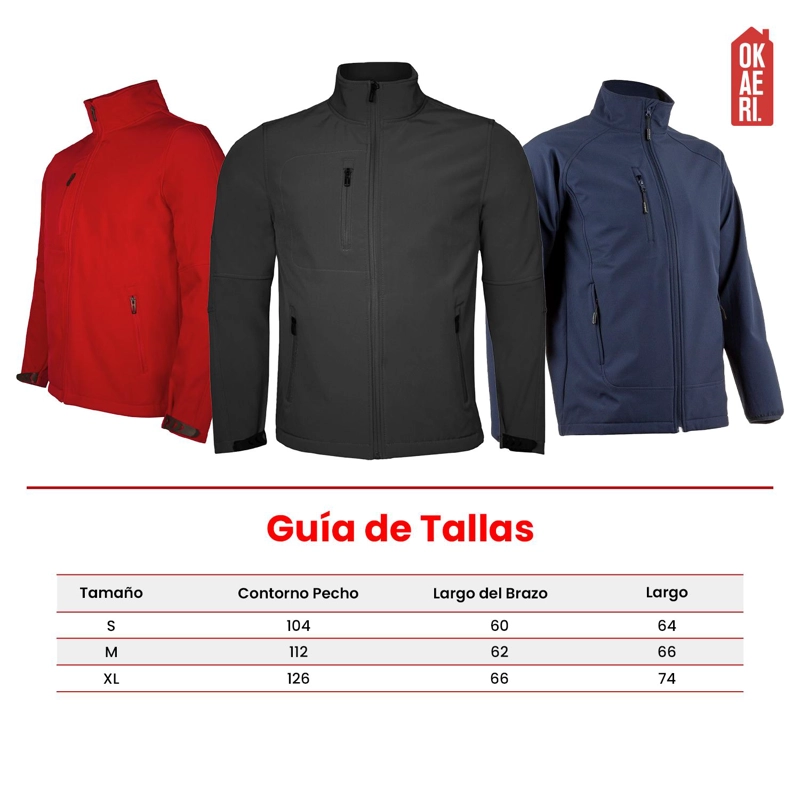 CHAQUETA SOFTSHELL TERMICO CON MICROPOLAR CORPORATIVO HOMBRE - 7