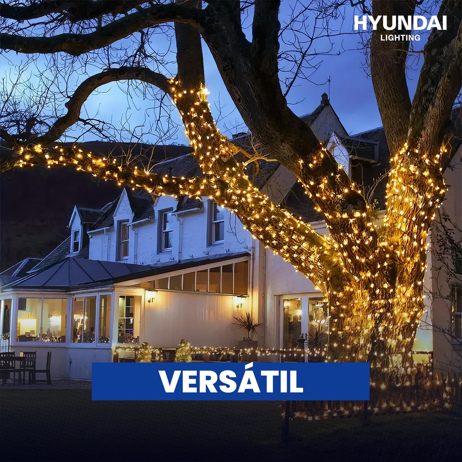GUIRNALDA SOLAR LUCES HADA DECORATIVA 10MTS CALIDA - 6