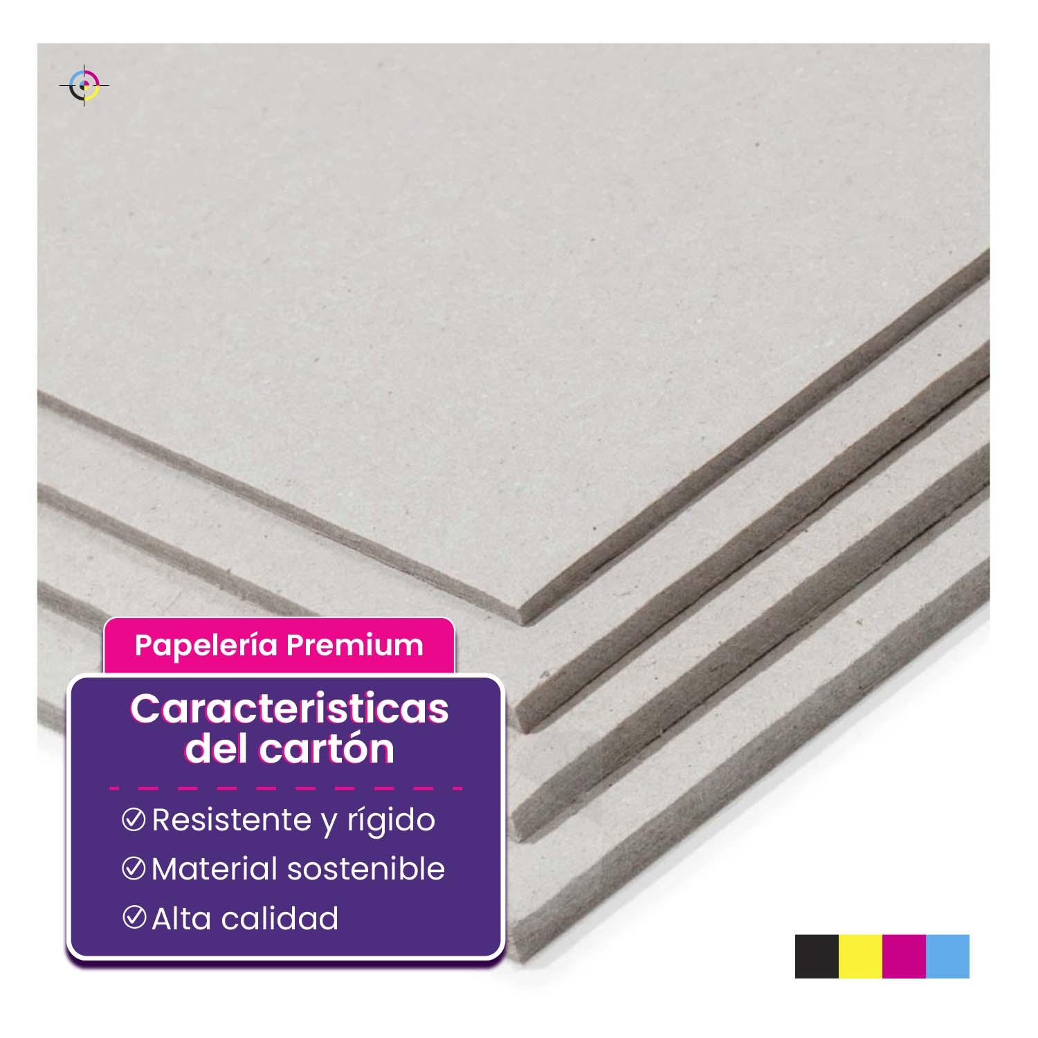 CARTON PIEDRA B5+ (18.1X25.5 CM) 1.5MM 50H CURSOR - A TAMAÑO B5 - 2
