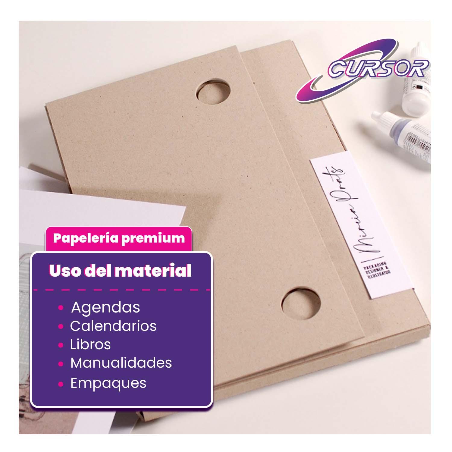 CARTON PIEDRA B5+ (18.1X25.5 CM) 1.5MM 50H CURSOR - A TAMAÑO B5 - 4