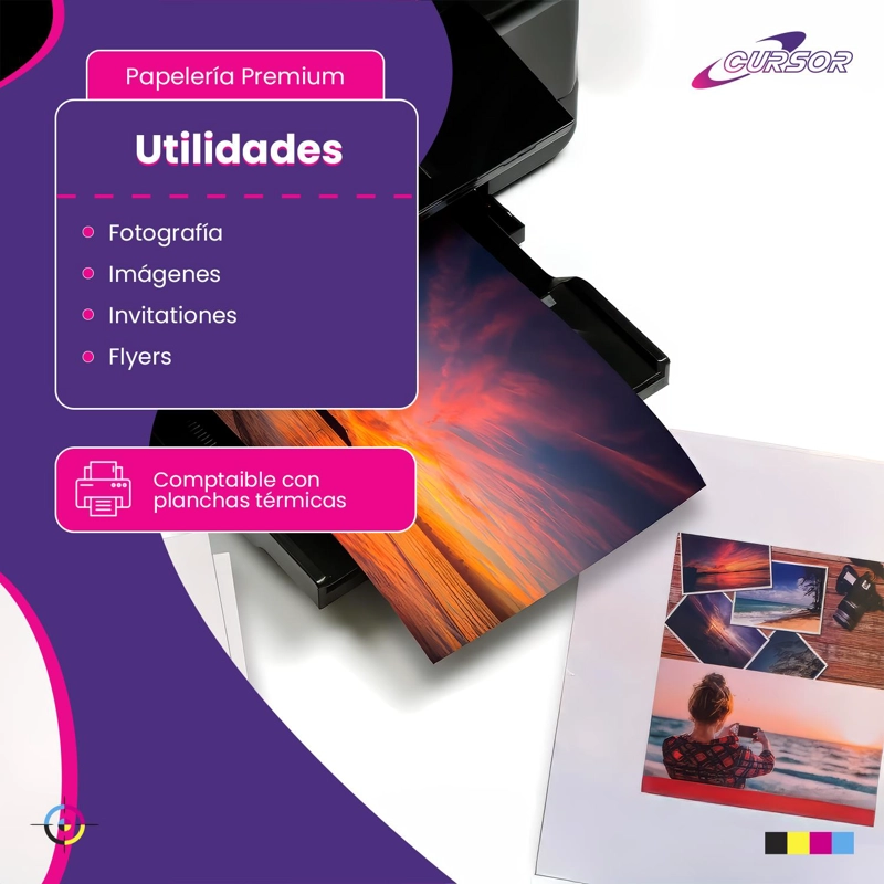 PAPEL FOTOGRAFICO PREMIUM RC 190GR 20H - CURSOR - 3