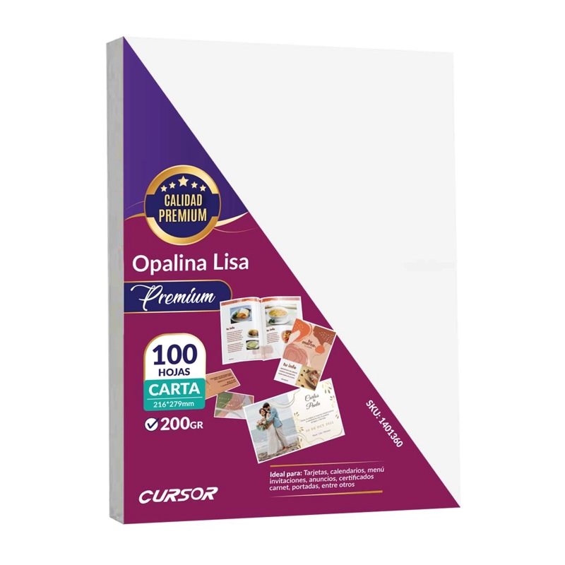 OPALINA LISA EXTRA BLANCA PREMIUM 200G CARTA 100H - 1
