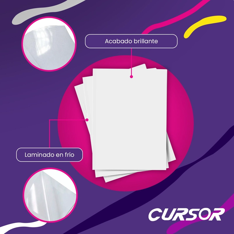 LAMINADO EN FRIO TRANSPARENTE A4 CURSOR PACK 50 - 4