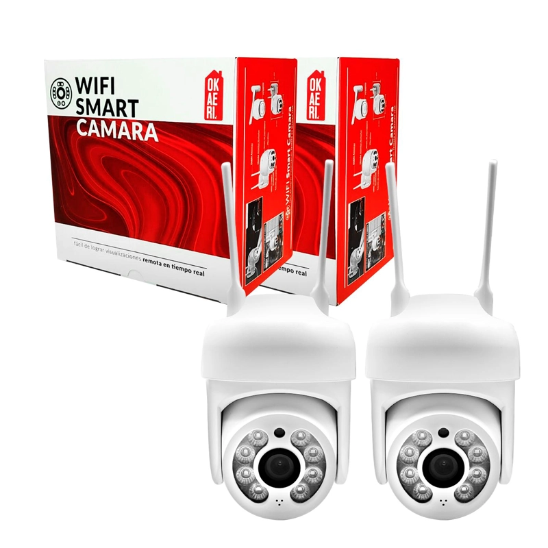 PACK X2 CAMARA IP WIFI EXTERIOR INALAMBRICA HD - 1