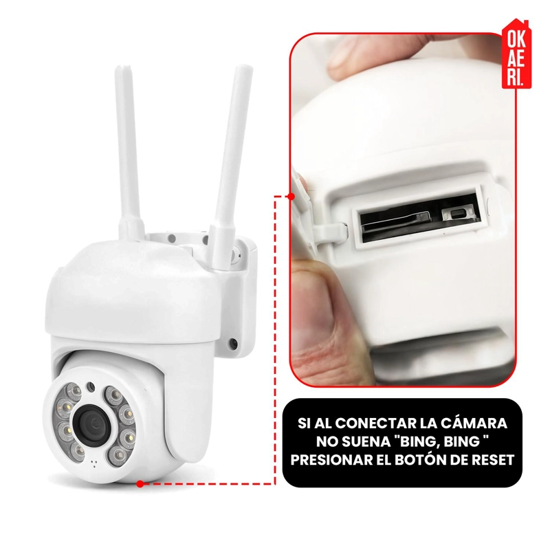 PACK X2 CAMARA IP WIFI EXTERIOR INALAMBRICA HD - 6