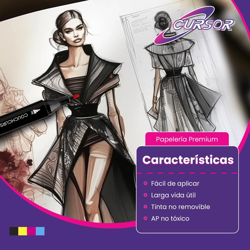 MARCADORES DOBLE PUNTA TOUCH 36 PCS - 4
