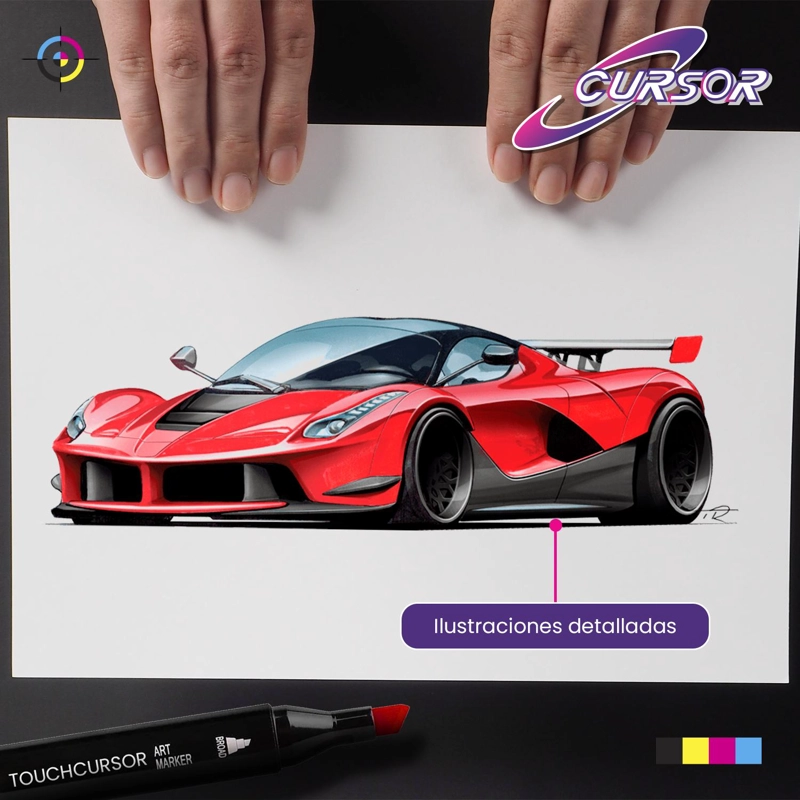 MARCADORES DOBLE PUNTA TOUCH 36 PCS - 8