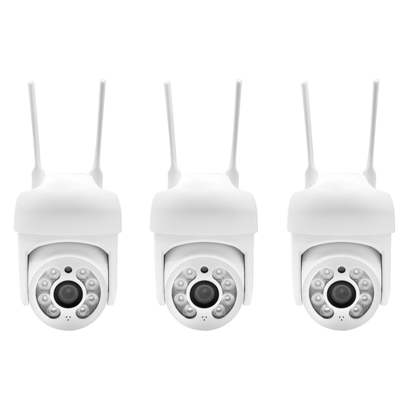 PACK X 3 CAMARA IP OKAERI WIFI EXTERIOR INALAMBRICA HD - 3