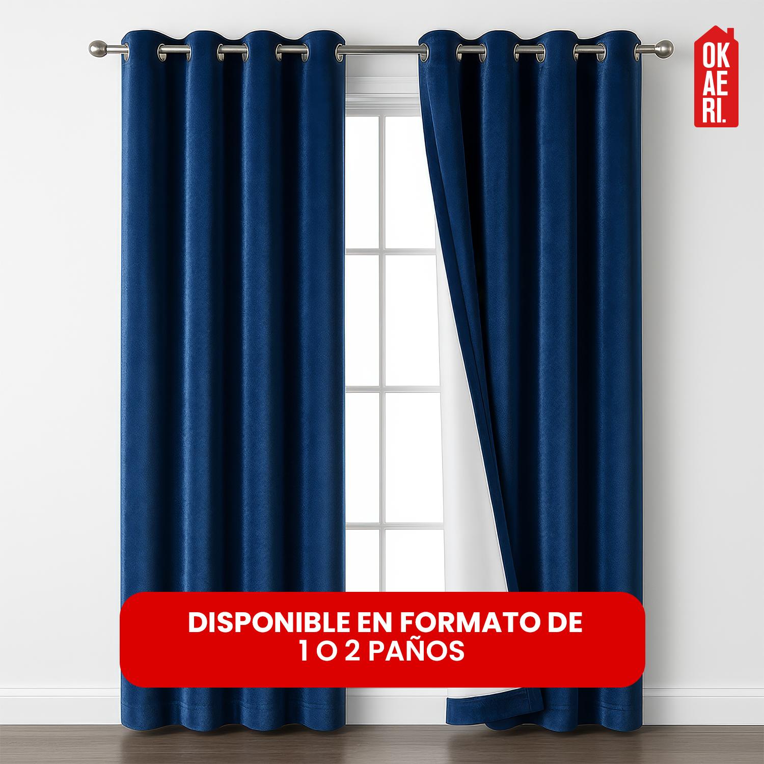 CORTINA BLACKOUT 100% 140X230CM TEXTURA TERCIOPELO - 3