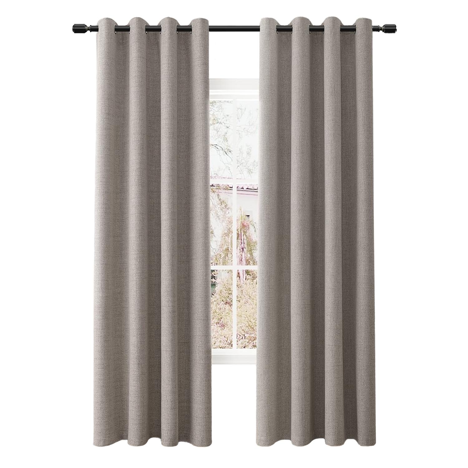 CORTINA BLACKOUT PREMIUM 1 PAÑO TEXTURA LINO SIN ENGOMADO 135X220 - 1