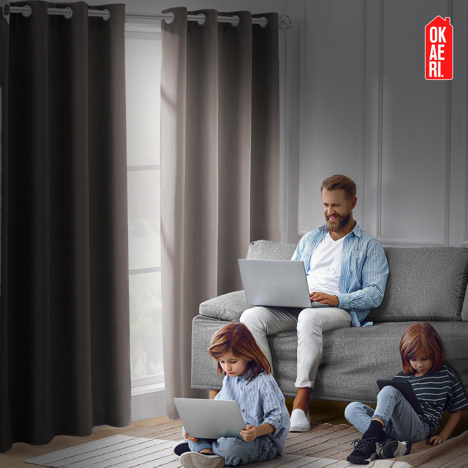 CORTINA BLACKOUT PREMIUM 1 PAÑO TEXTURA LINO SIN ENGOMADO 135X220 - 8