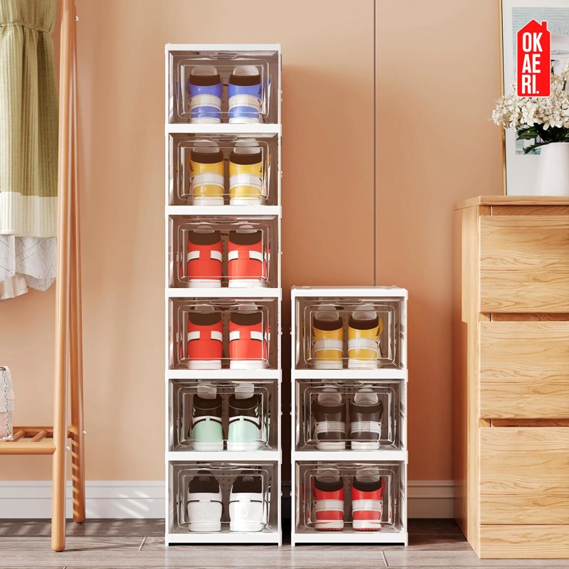 CAJA ORGANIZADORA DE ZAPATOS APILABLE OKAERI - 7