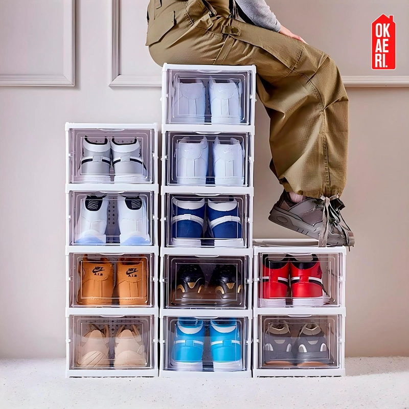 CAJA ORGANIZADORA DE ZAPATOS APILABLE OKAERI - 9