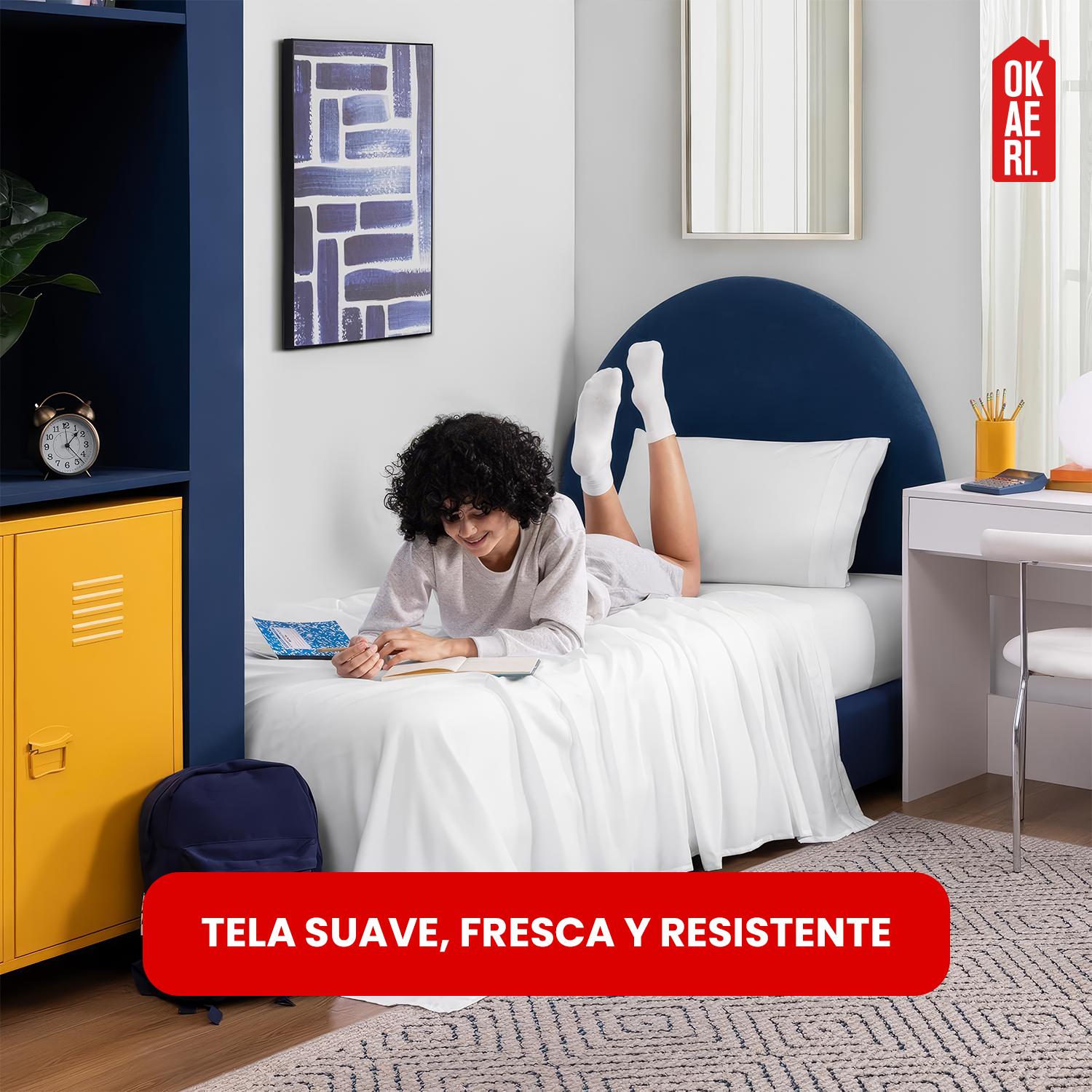 JUEGO DE SABANAS 200 HILOS TWIN XL OKAERI TAMAÑO 1 PLAZA - 6