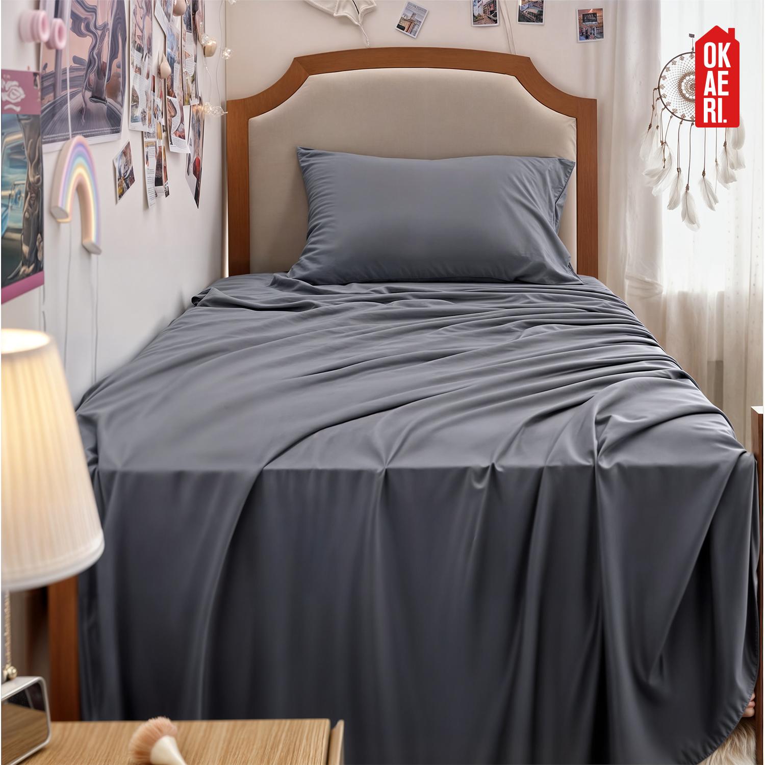 JUEGO DE SABANAS 200 HILOS TWIN XL OKAERI TAMAÑO 1 PLAZA - 8