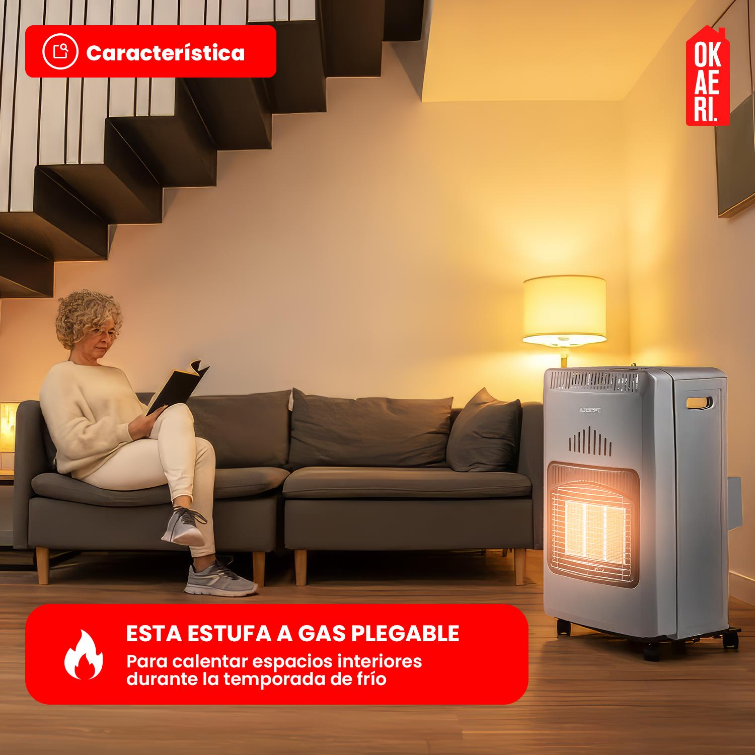 ESTUFA A GAS PLEGABLE 11-15KG OKAERI - 8