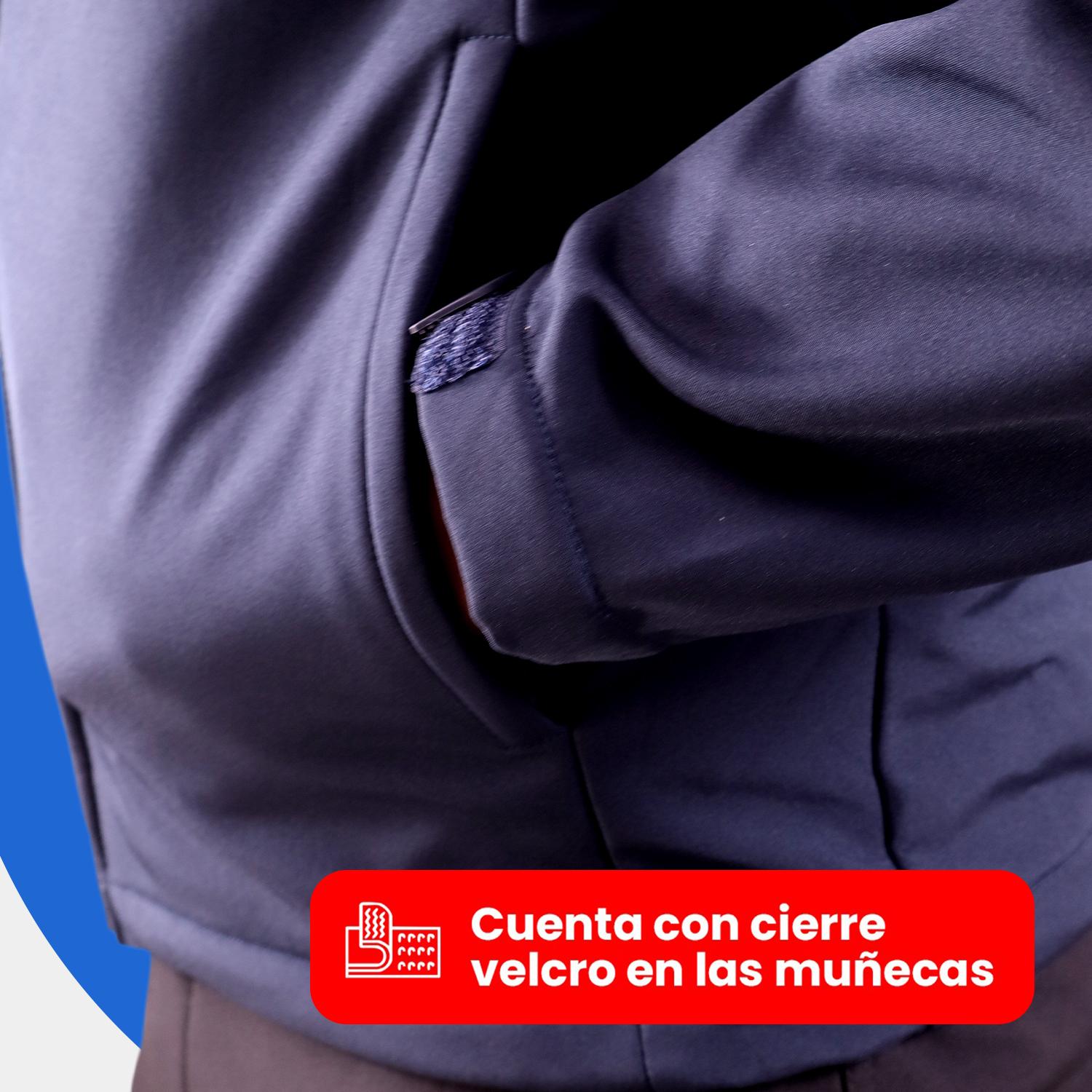 CHAQUETA SOFTSHELL TERMICA IMPERMEABLE CON MICROPOLAR HOMBRE - 7