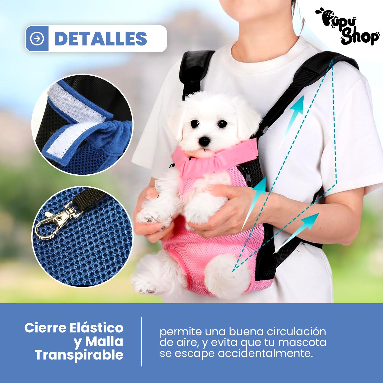 BOLSO CANGURO MORRAL TRANSPORTE MASCOTA - 3