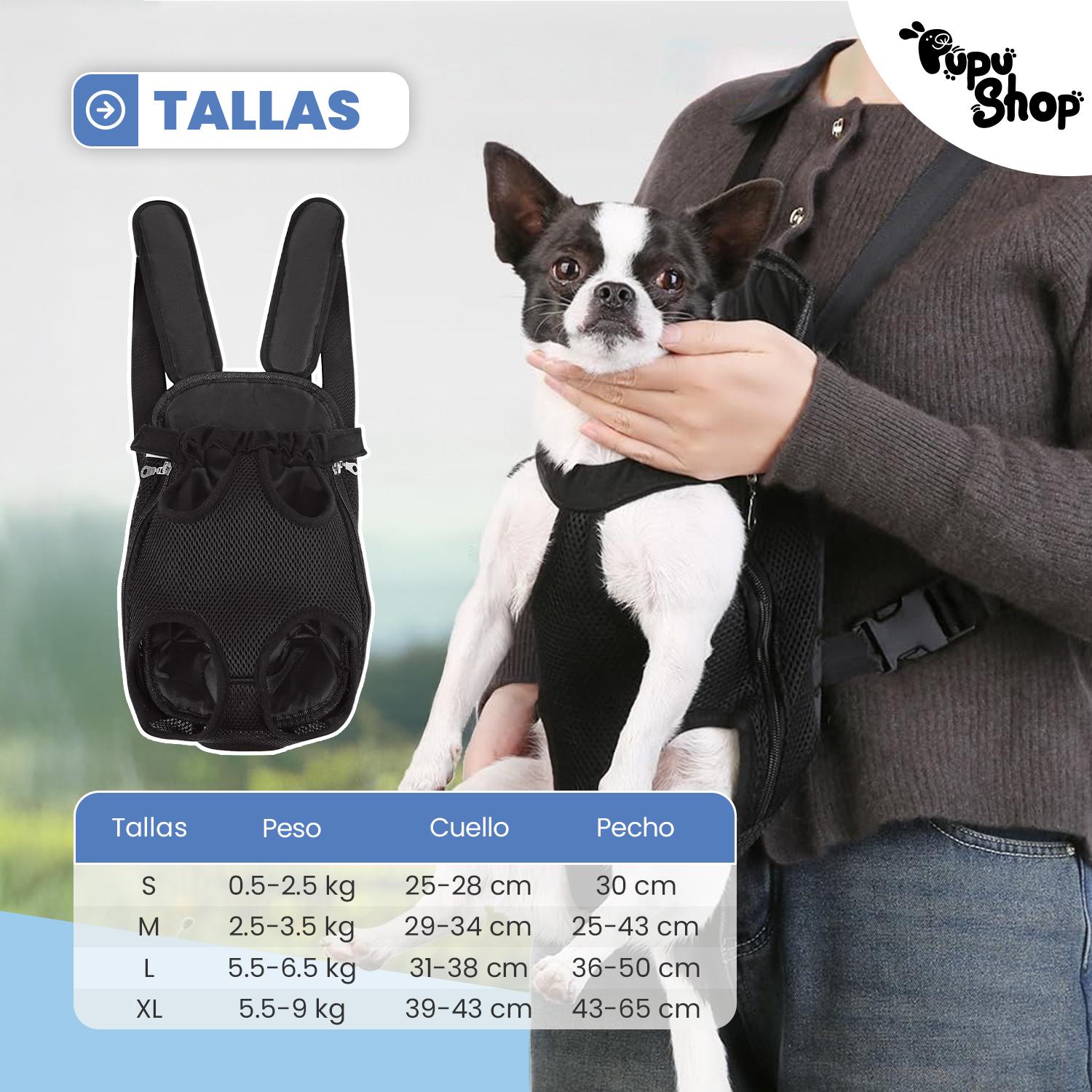BOLSO CANGURO MORRAL TRANSPORTE MASCOTA - 4