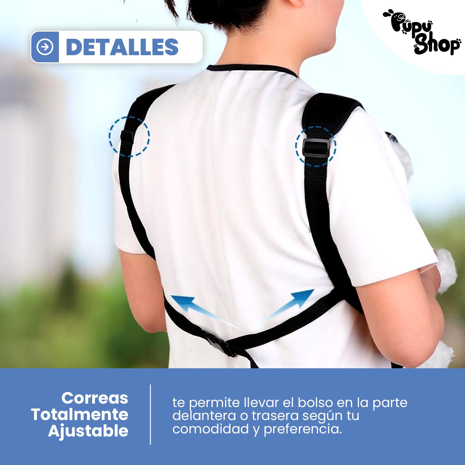 BOLSO CANGURO MORRAL TRANSPORTE MASCOTA - 6