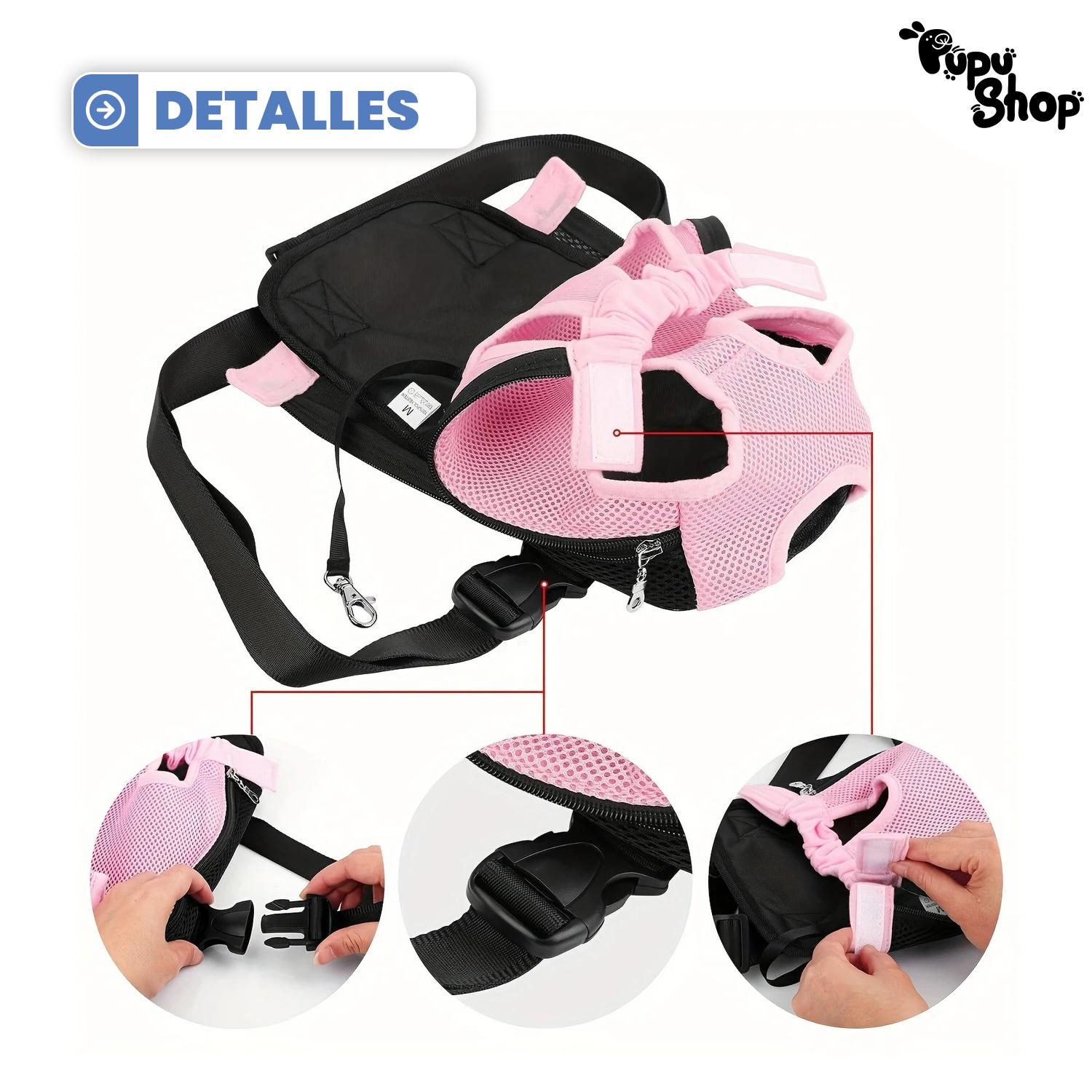 BOLSO CANGURO MORRAL TRANSPORTE MASCOTA - 7